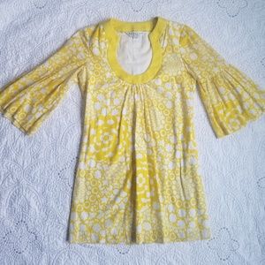 Trina Turk Yellow Print Dress